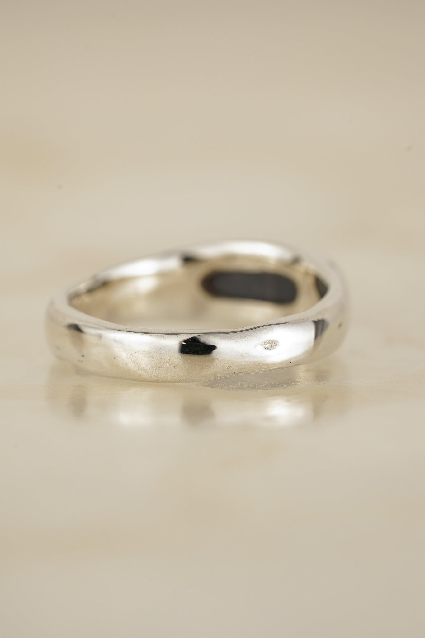 East-west opal signet ring