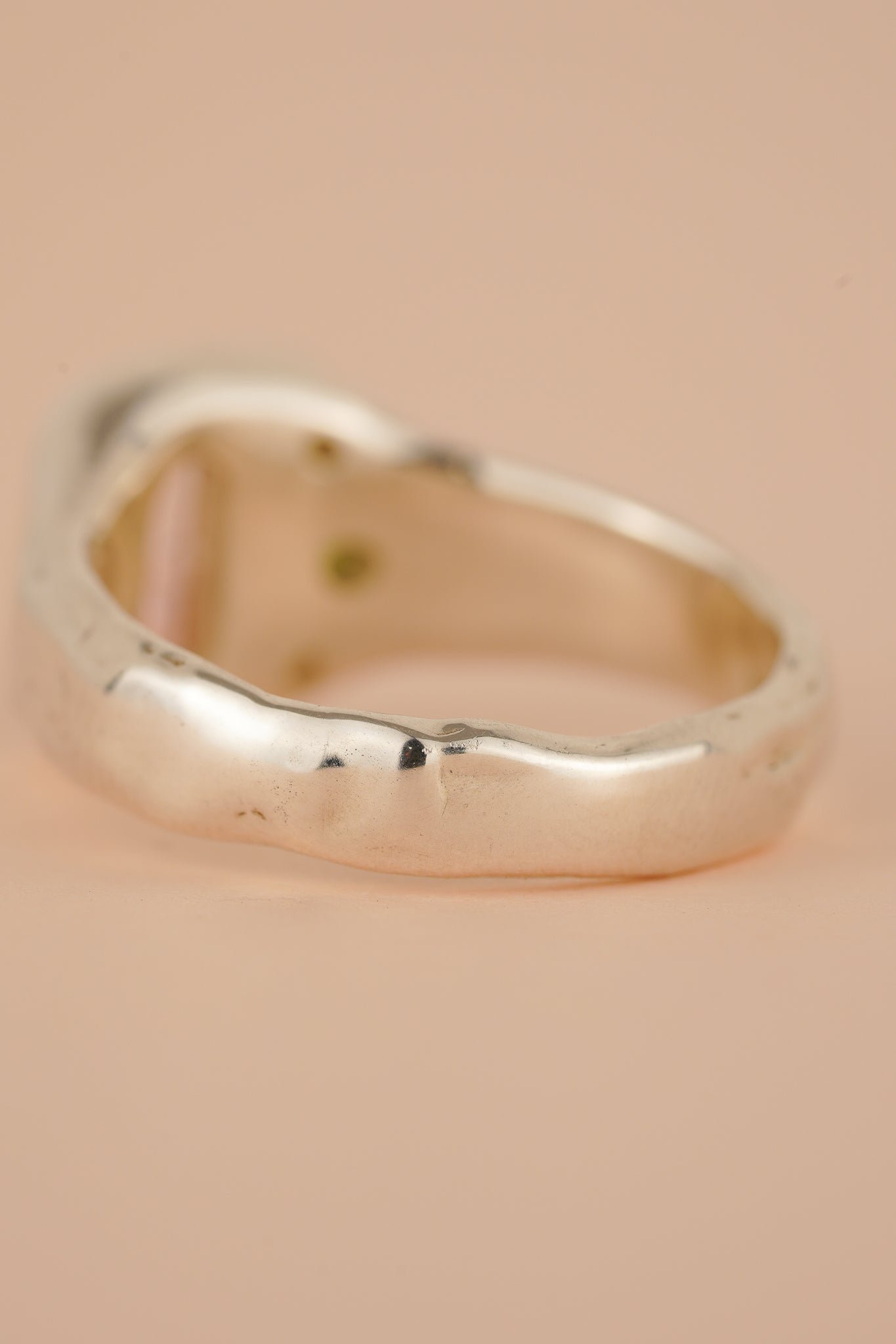 Tourmaline & peridot signet ring