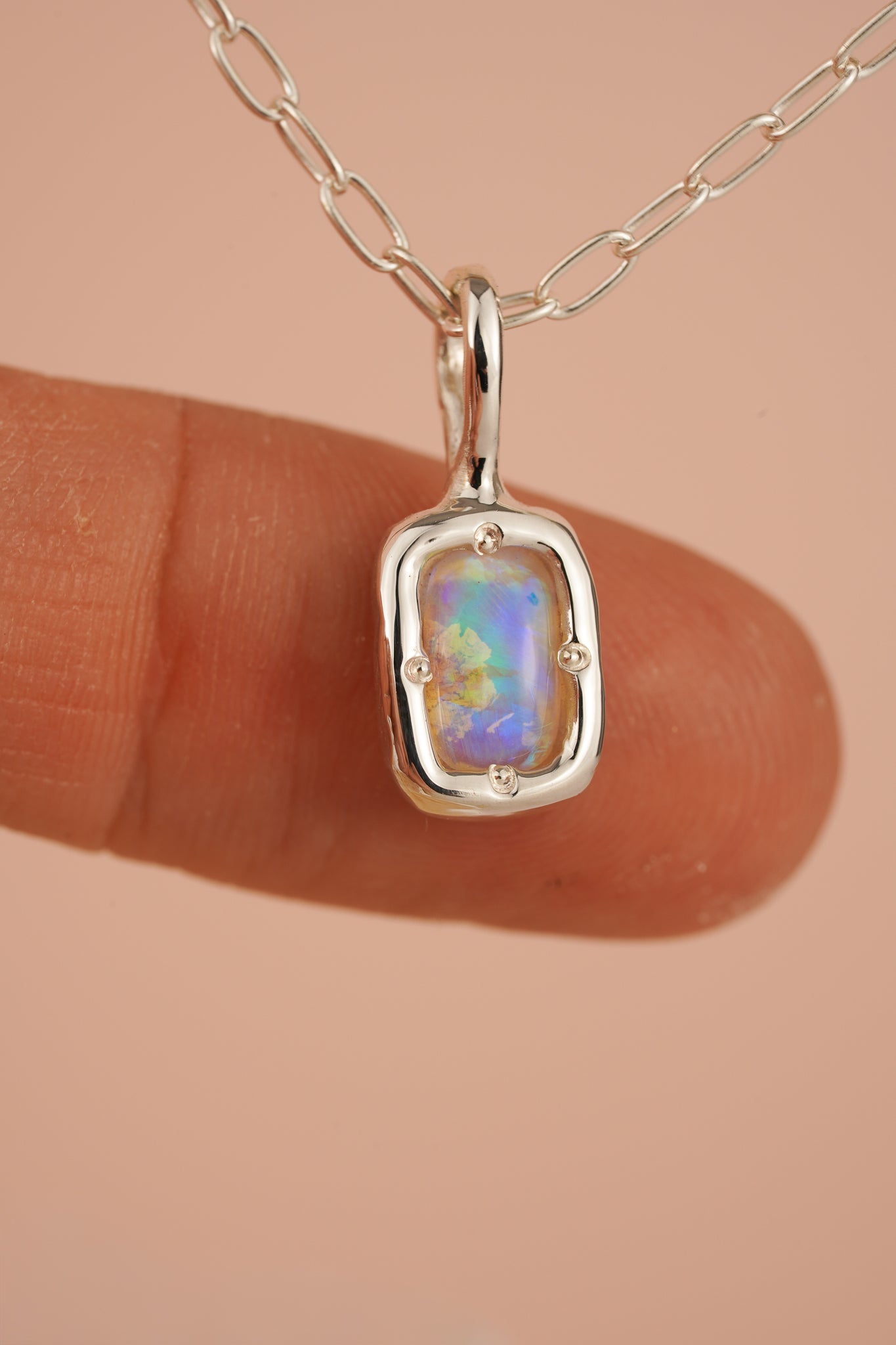 Crystal opal pendant