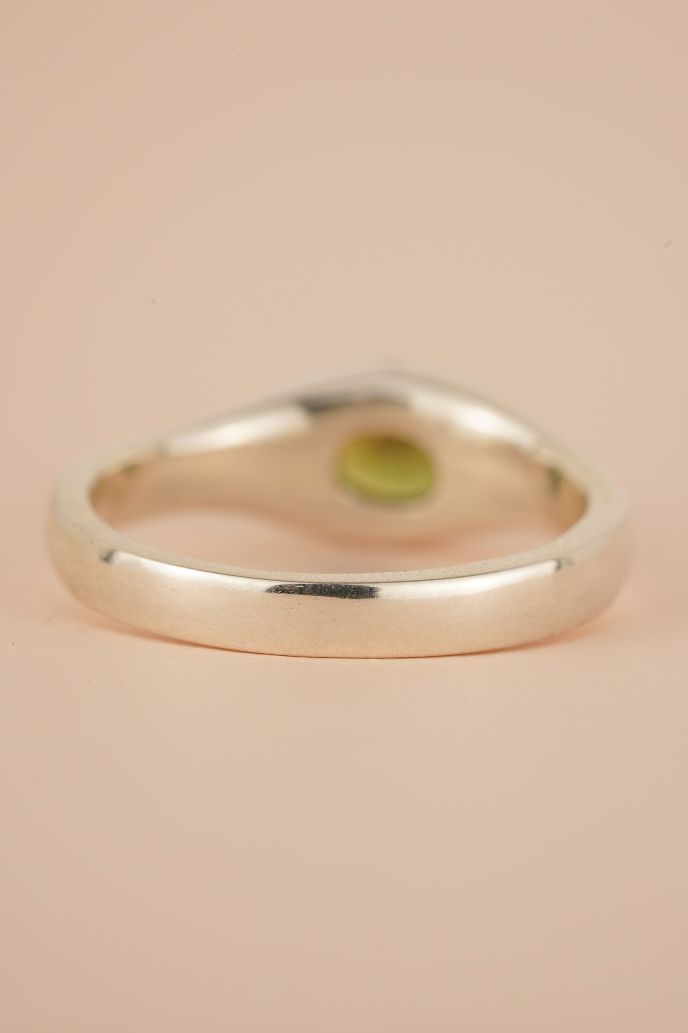 Green Australian sapphire ring