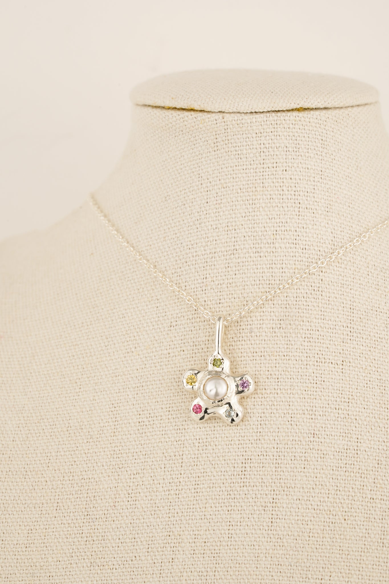 Abstract flower pendant