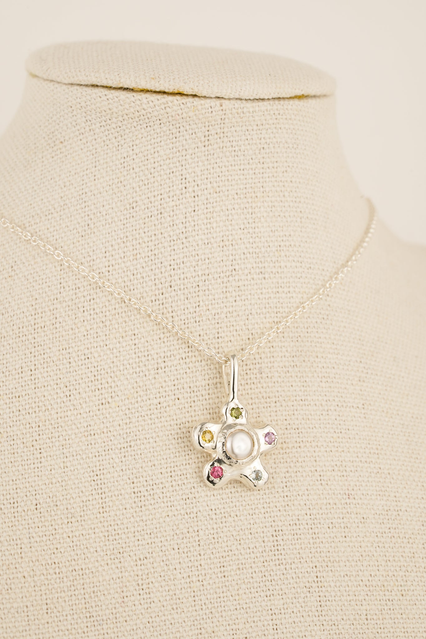 Abstract flower pendant