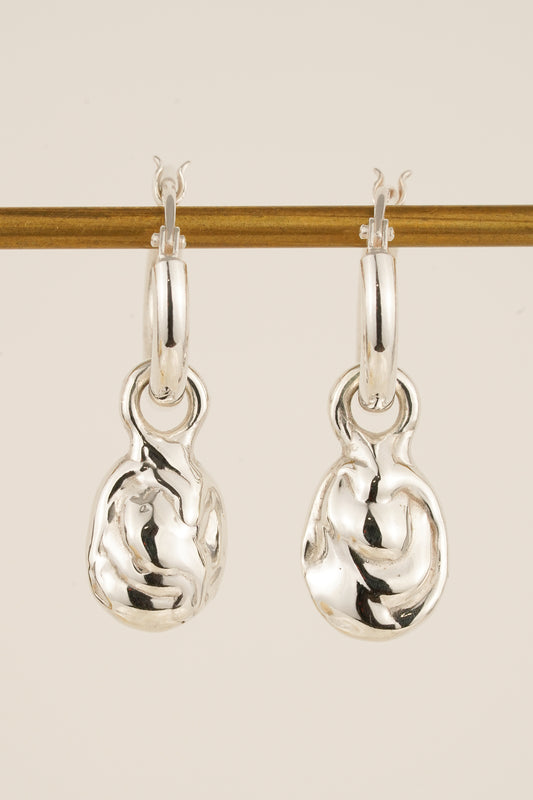 Molten droplet earring charms