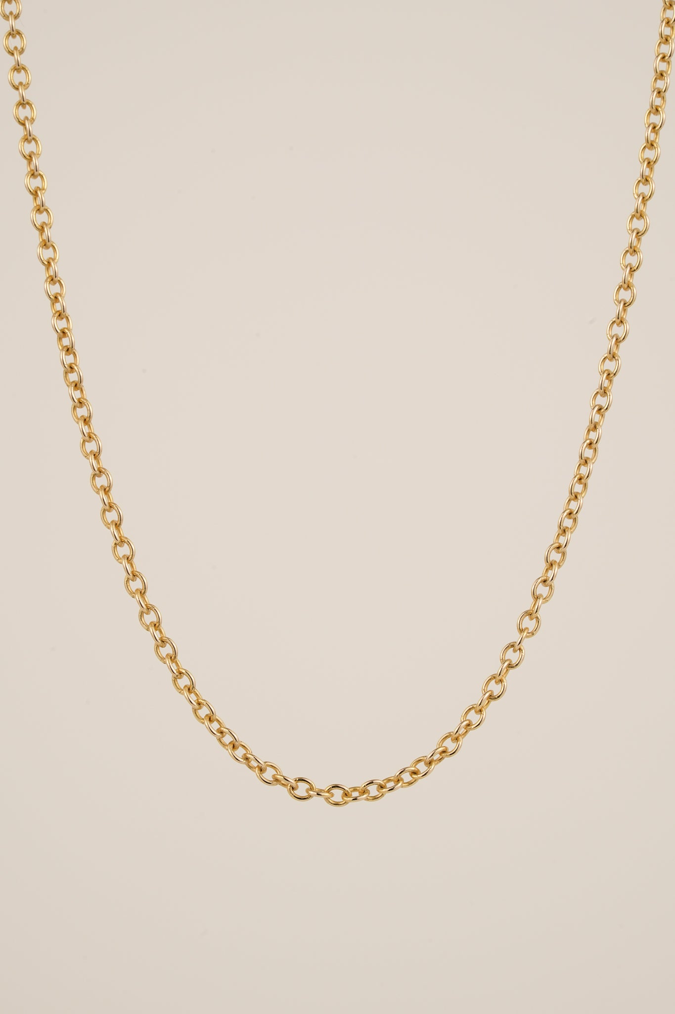 Solid gold chain - 1.5mm cable - 50cm