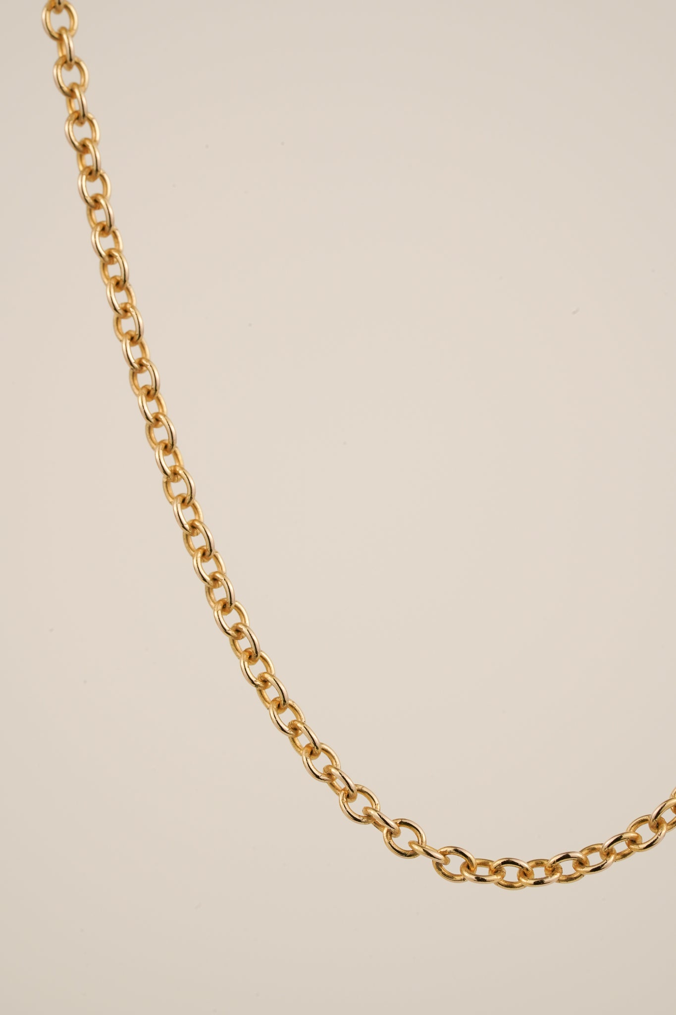 Solid gold chain - 1.5mm cable - 50cm