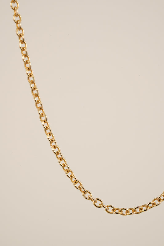 Solid gold chain - 1.5mm cable - 50cm