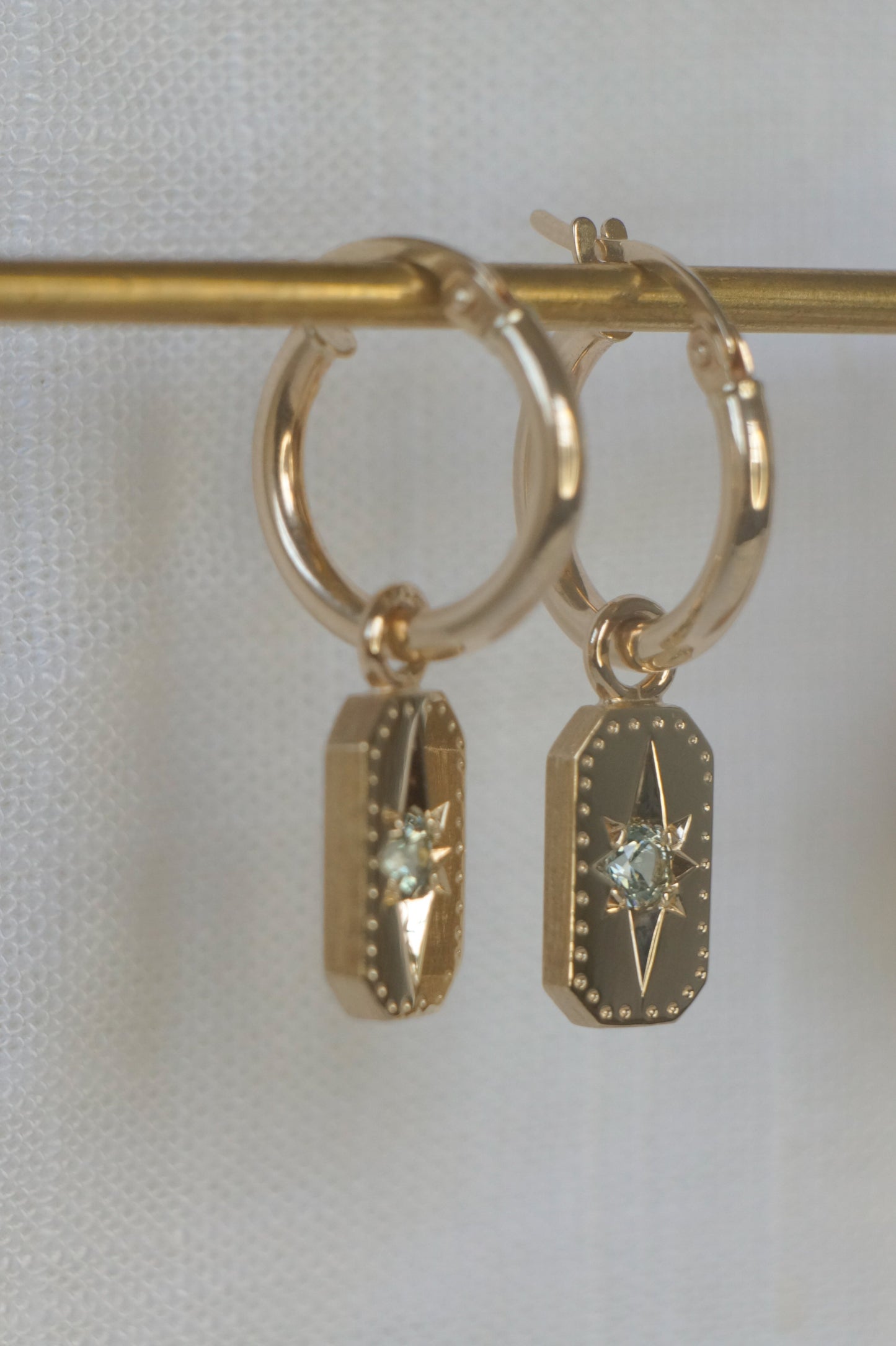 Solid gold Italian hoops - 2mm tube